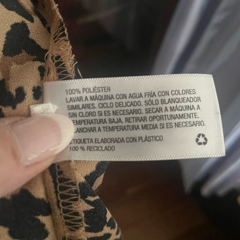 Ava & Viv Leopard Print Button Up Dress - image 5